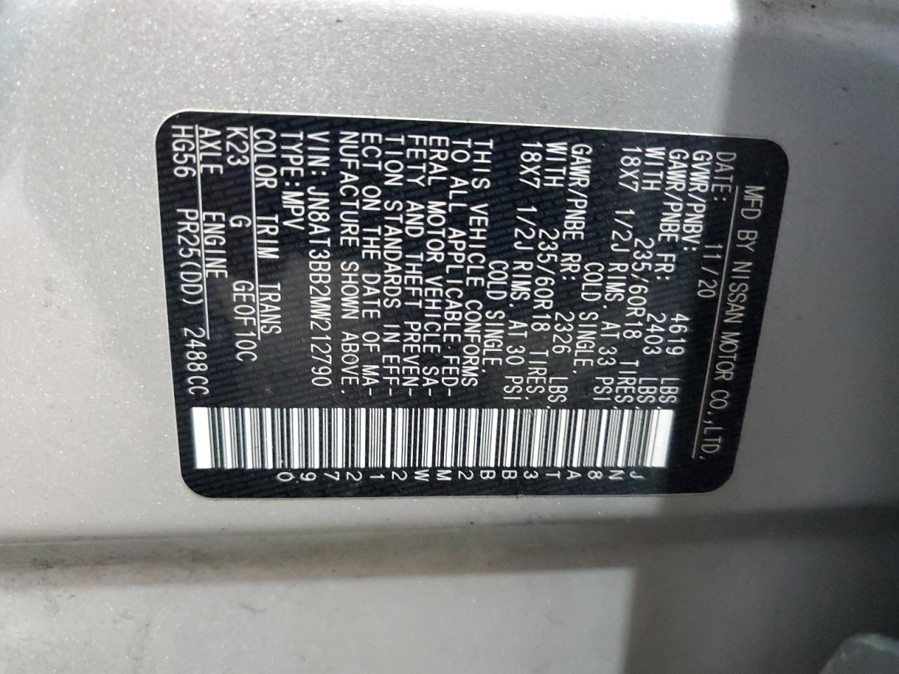 2021 Nissan Rogue Sv - zdjęcie 13