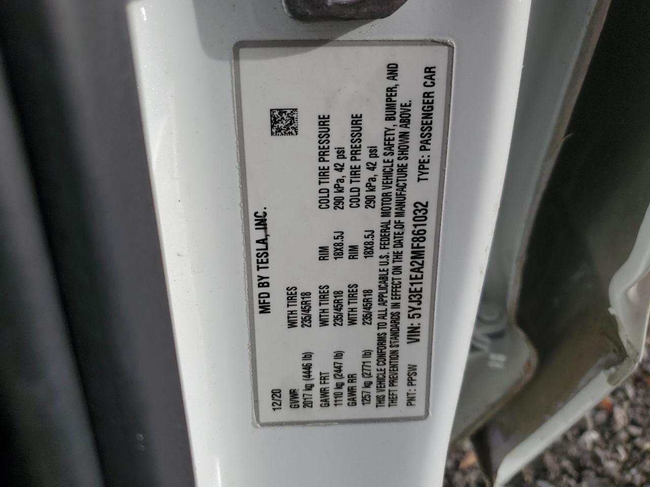 2021 Tesla Model 3 - zdjęcie 12