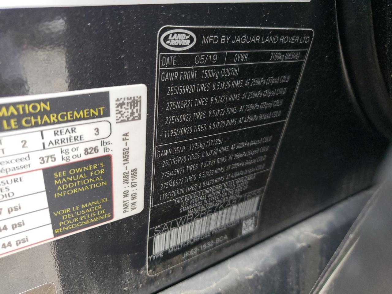 2019 Land Rover Range Rover Sport - zdjęcie 13