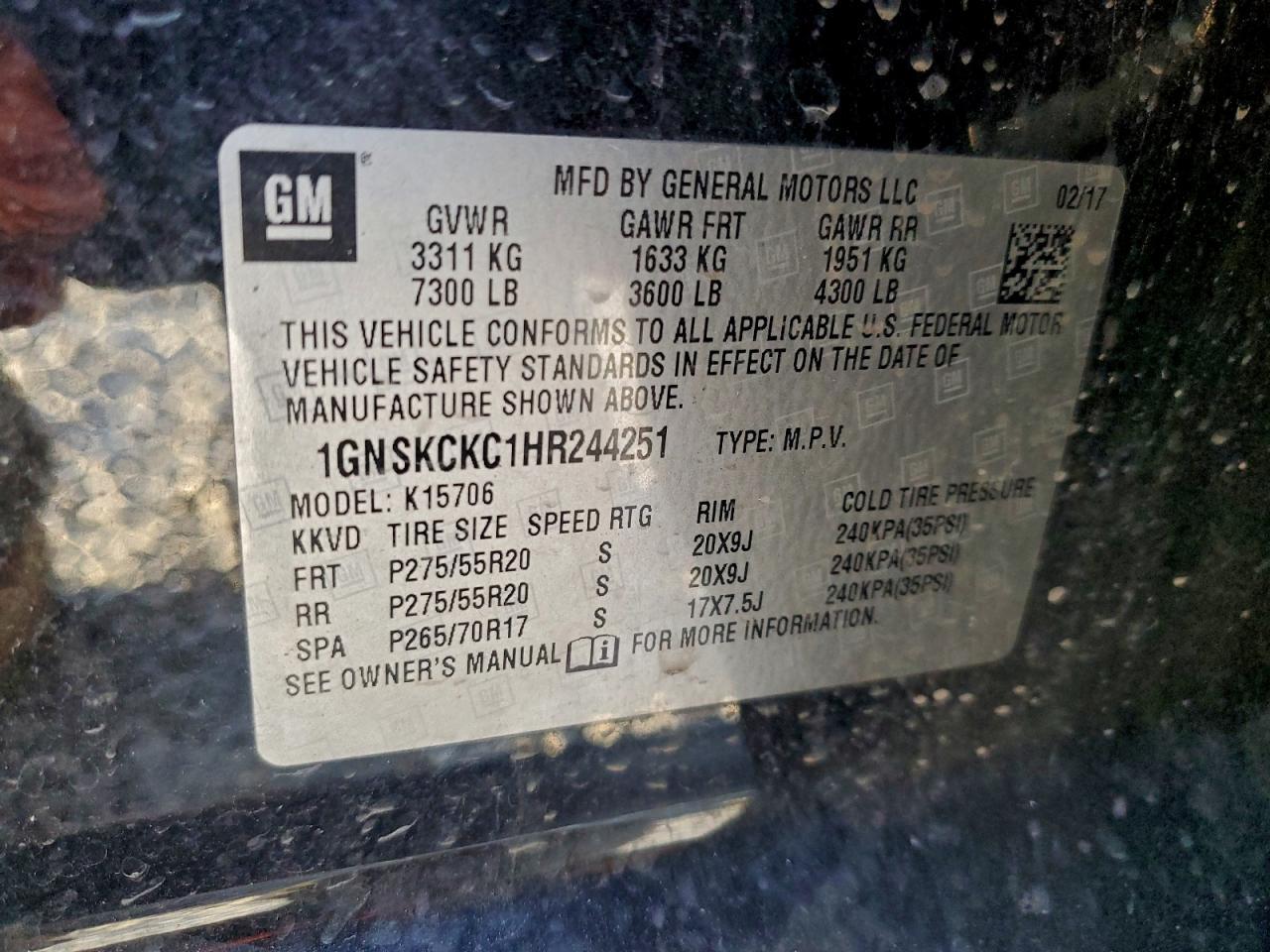 2017 Chevrolet Tahoe - zdjęcie 13