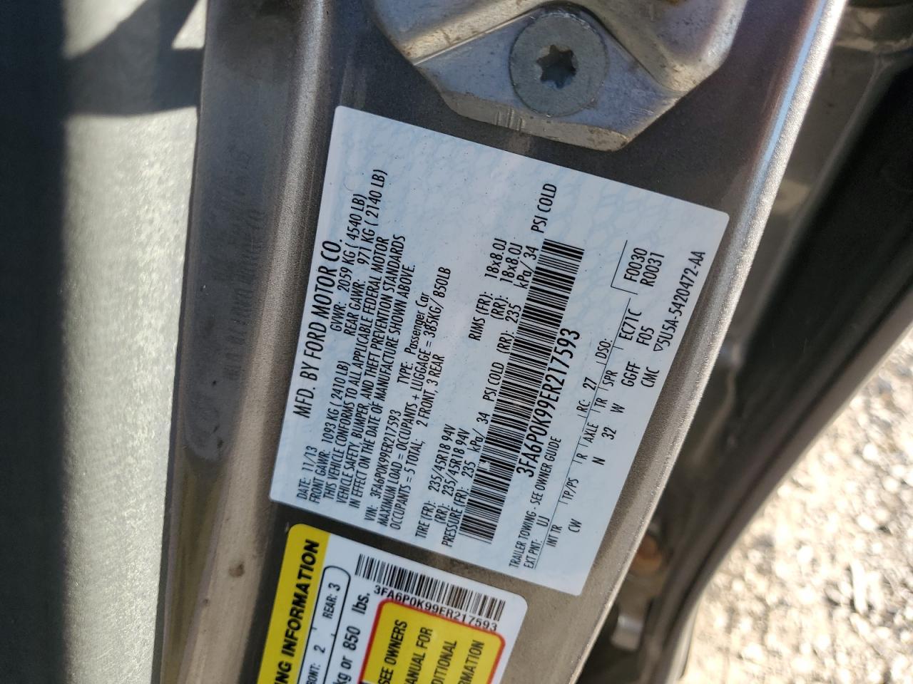 2014 Ford Fusion - zdjęcie 12