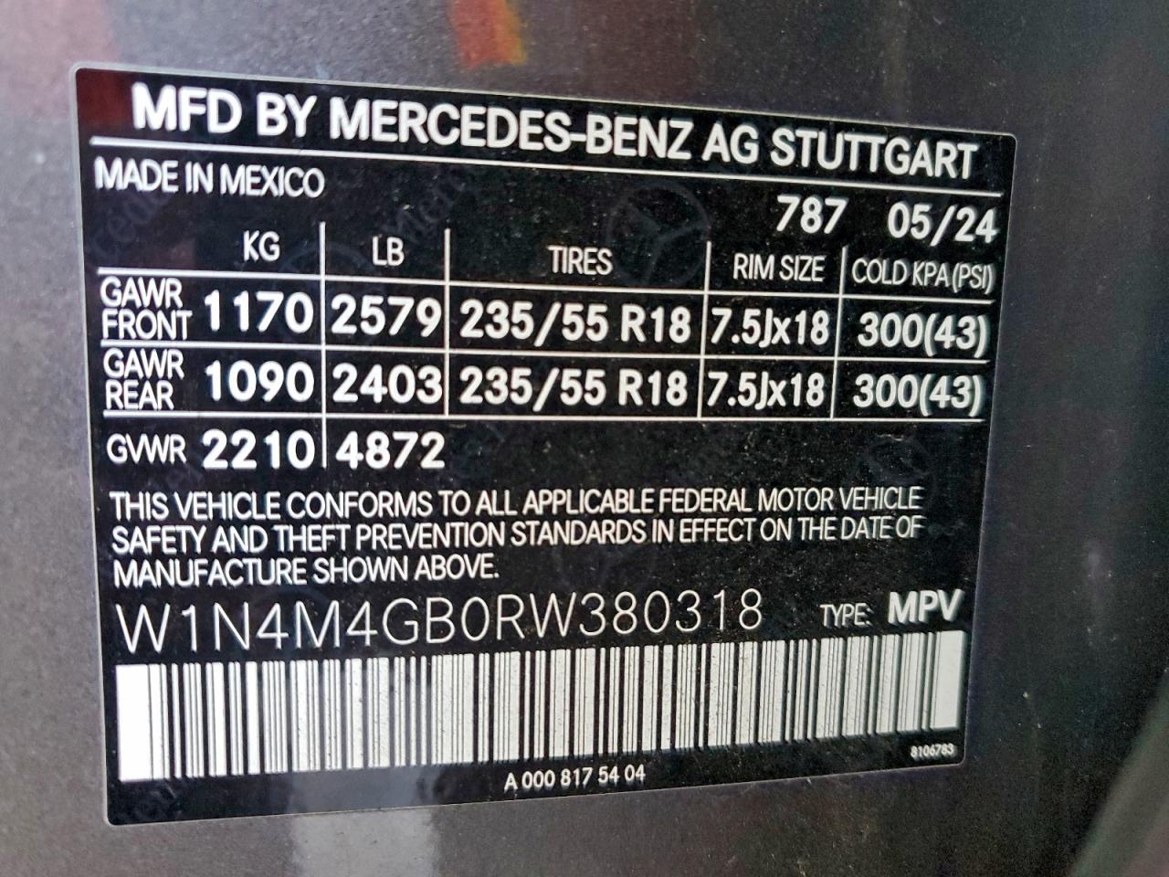 2024 Mercedes-Benz GLB - zdjęcie 12