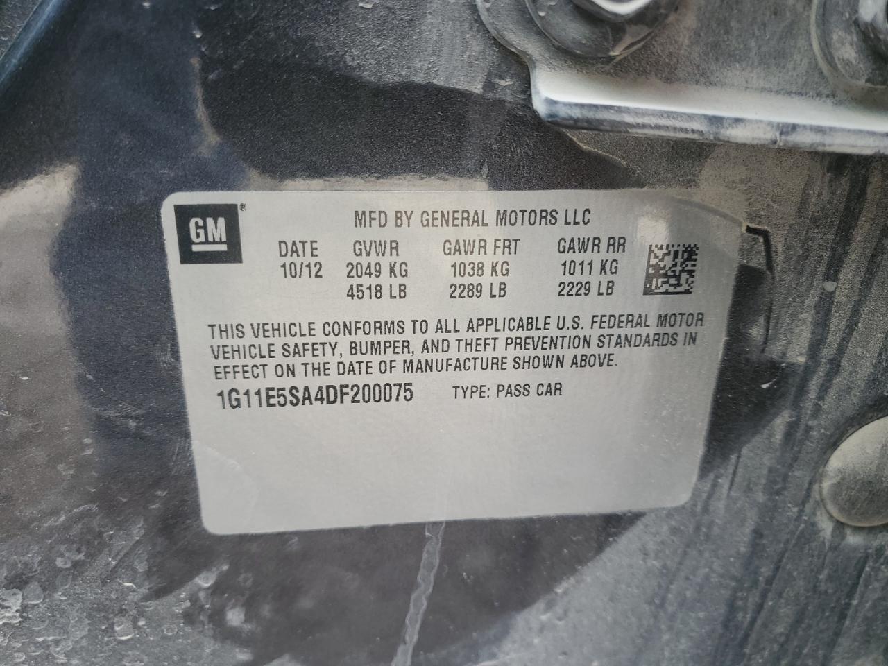 2013 Chevrolet Malibu 2Lt - zdjęcie 12