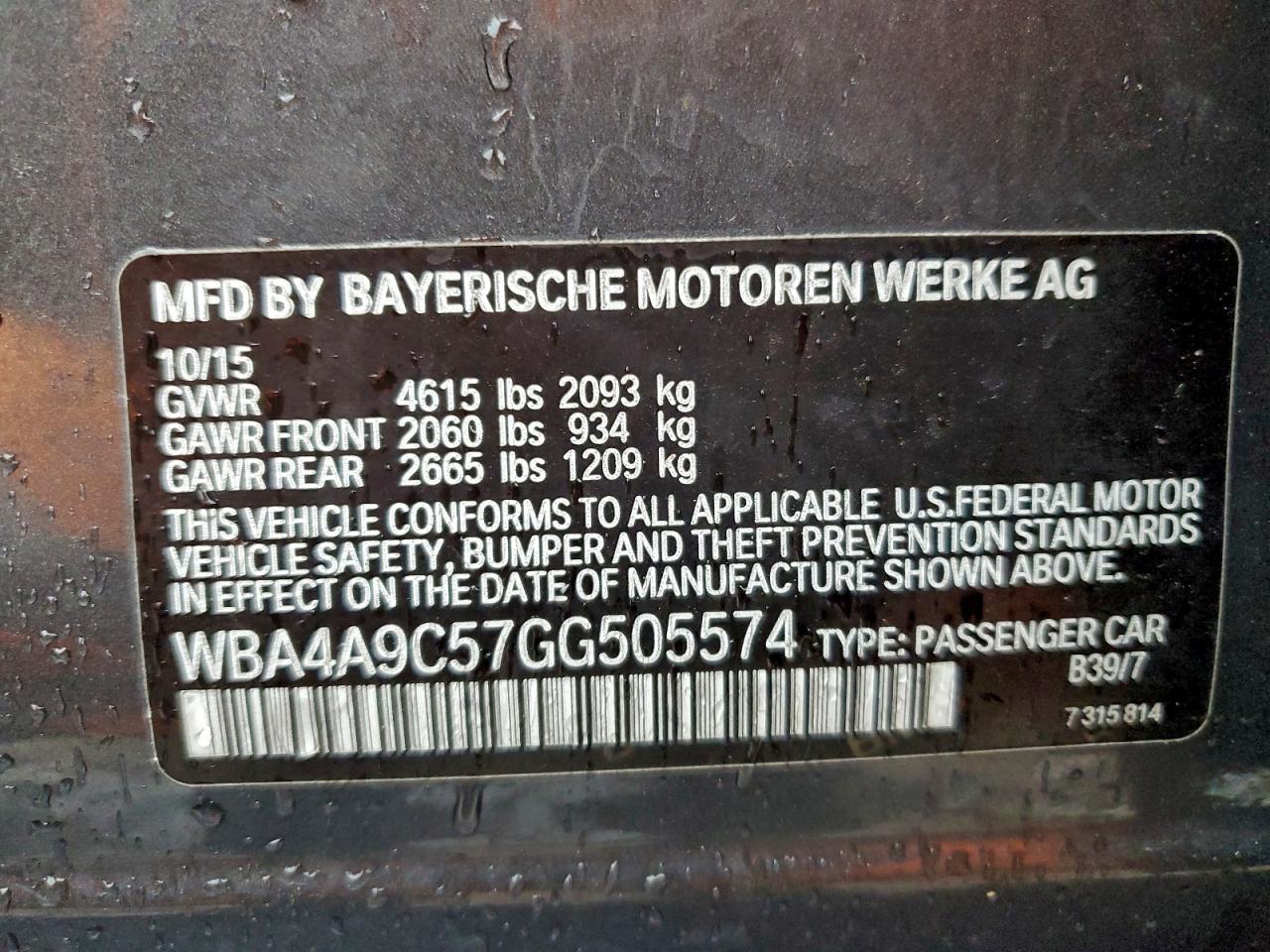 2016 BMW 428 I Gran Coupe Sulev - zdjęcie 12