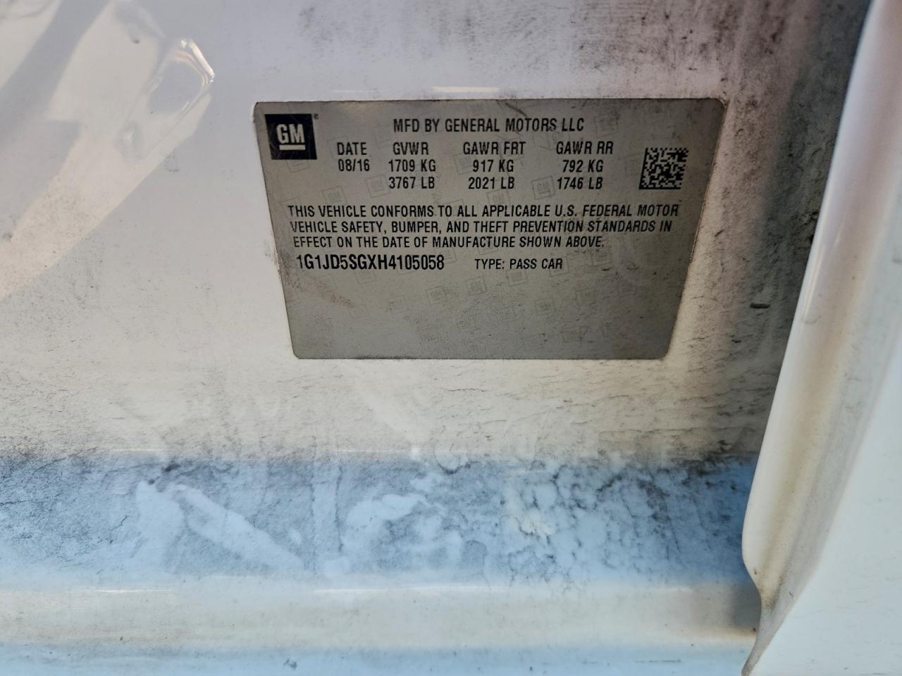 2017 Chevrolet Sonic Lt - zdjęcie 12