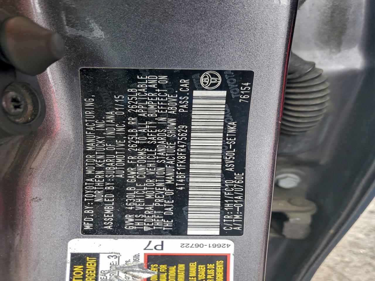 2015 Toyota Camry - zdjęcie 12