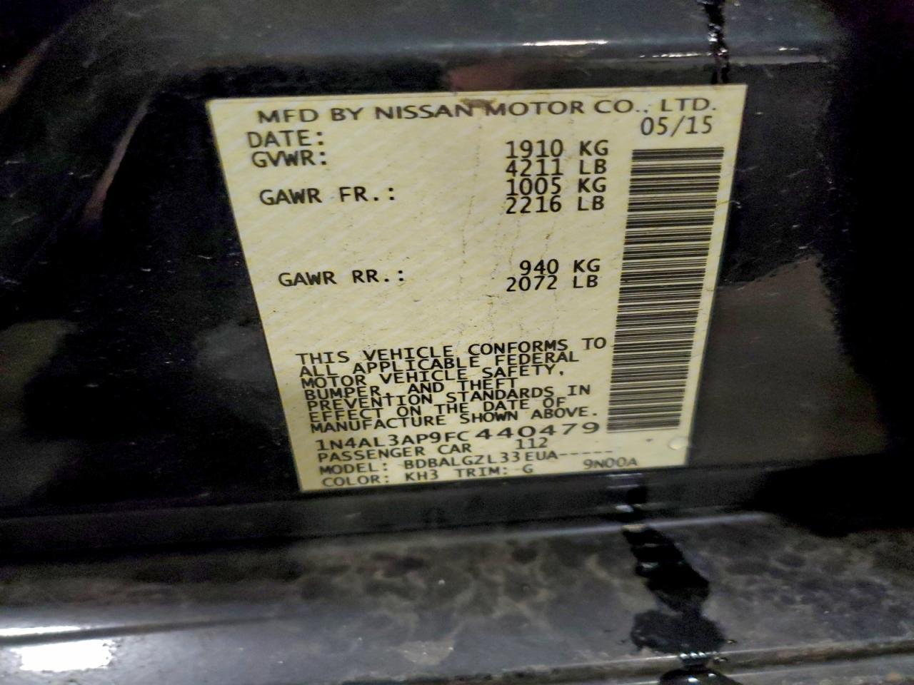 2015 Nissan Altima - zdjęcie 13