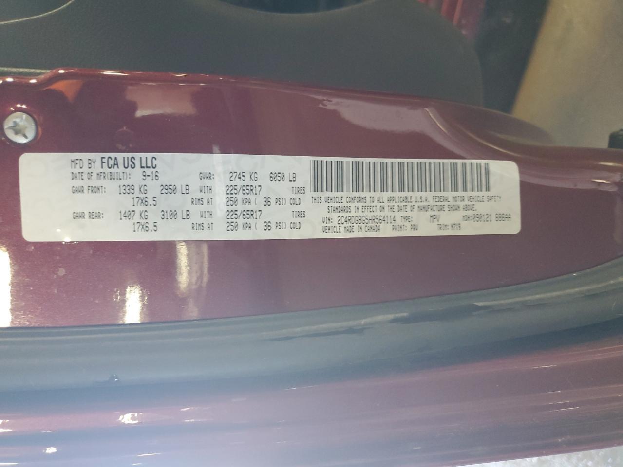 2017 Dodge Grand Caravan Se - zdjęcie 13