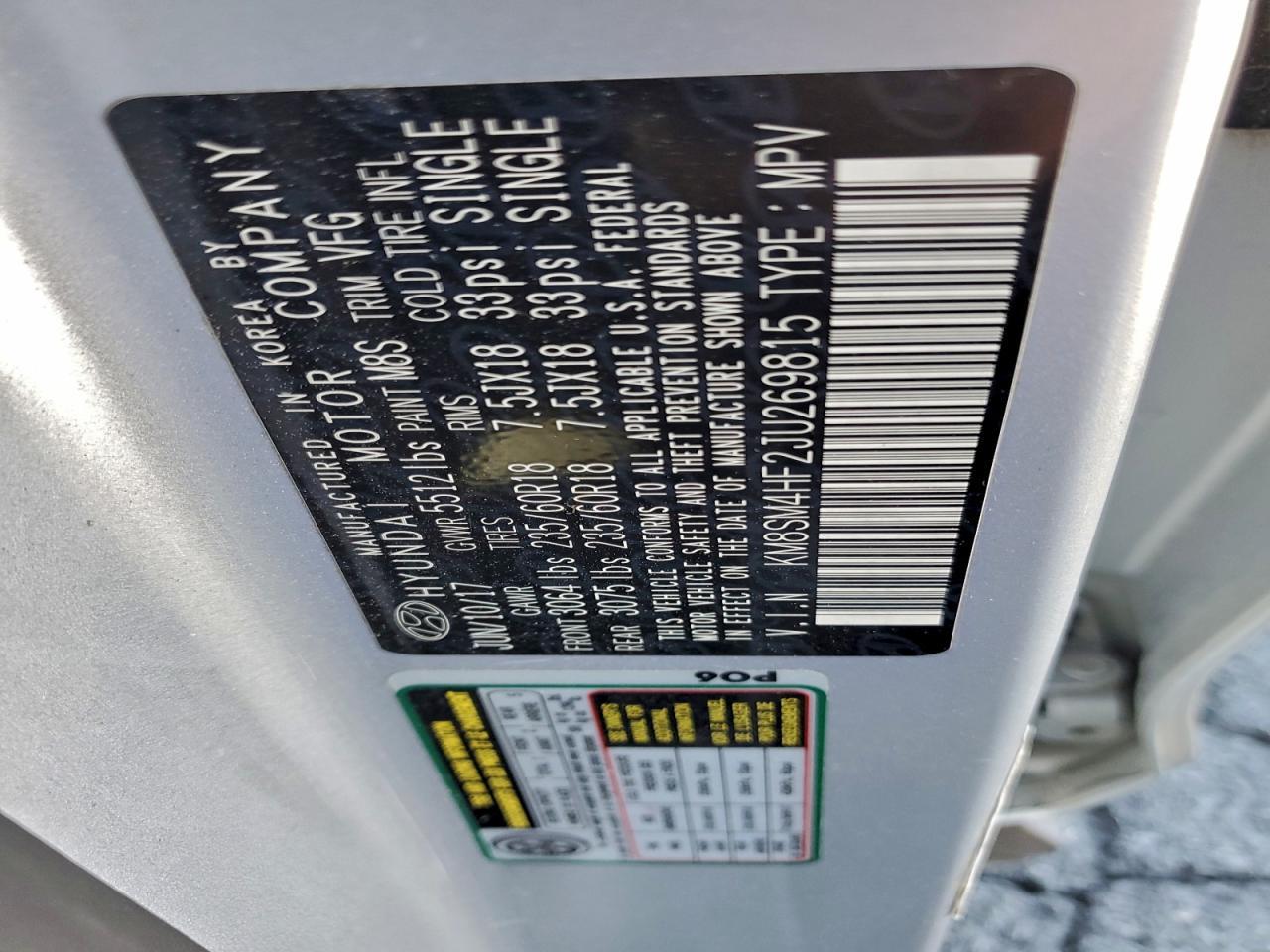 2018 Hyundai Santa Fe Se - zdjęcie 13