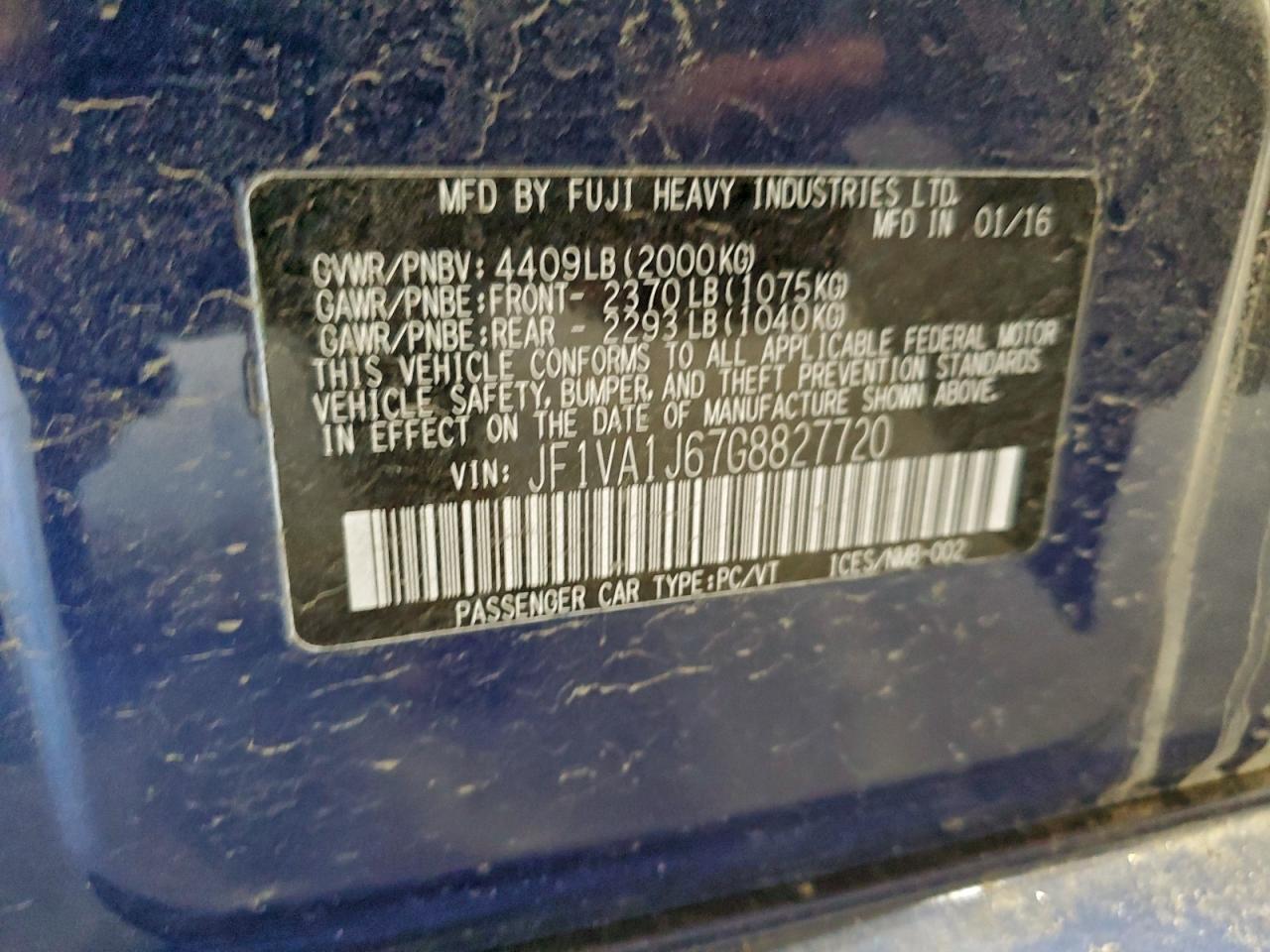 2016 Subaru WRX - zdjęcie 12