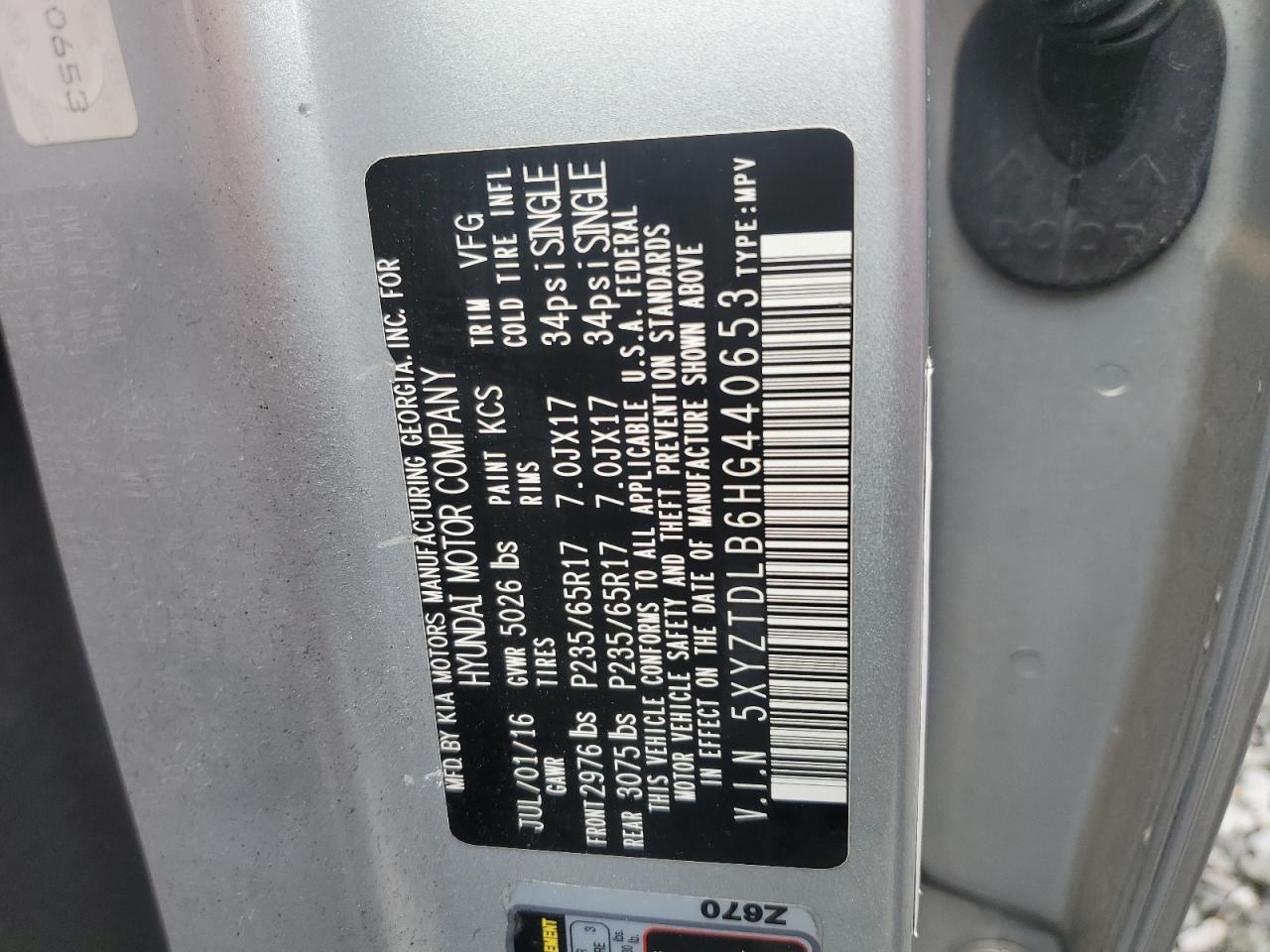 2017 Hyundai Santa Fe - zdjęcie 13