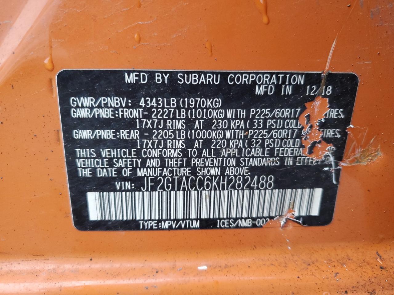 2019 Subaru XV - zdjęcie 14