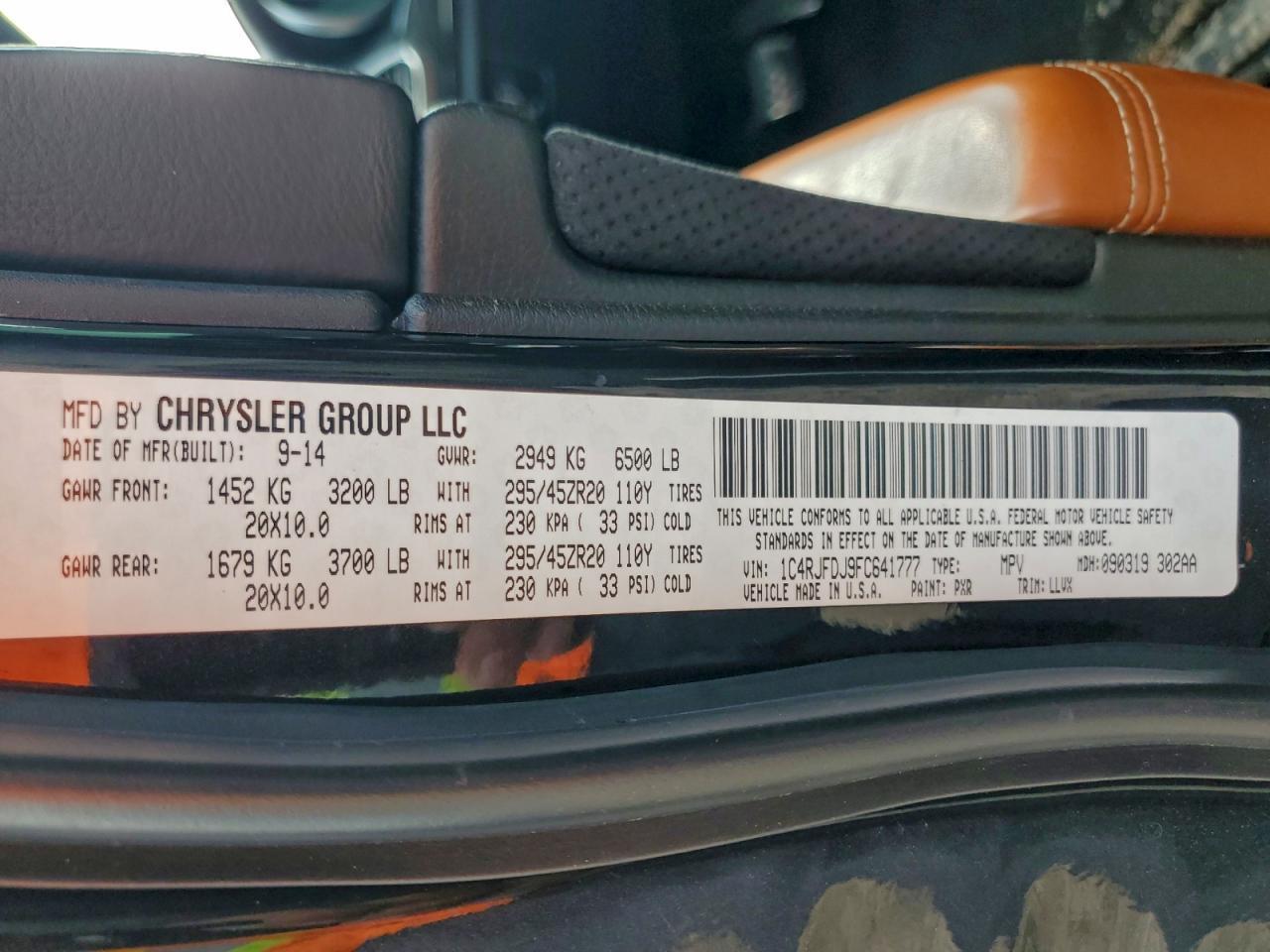 2015 Jeep Grand Cherokee - zdjęcie 13