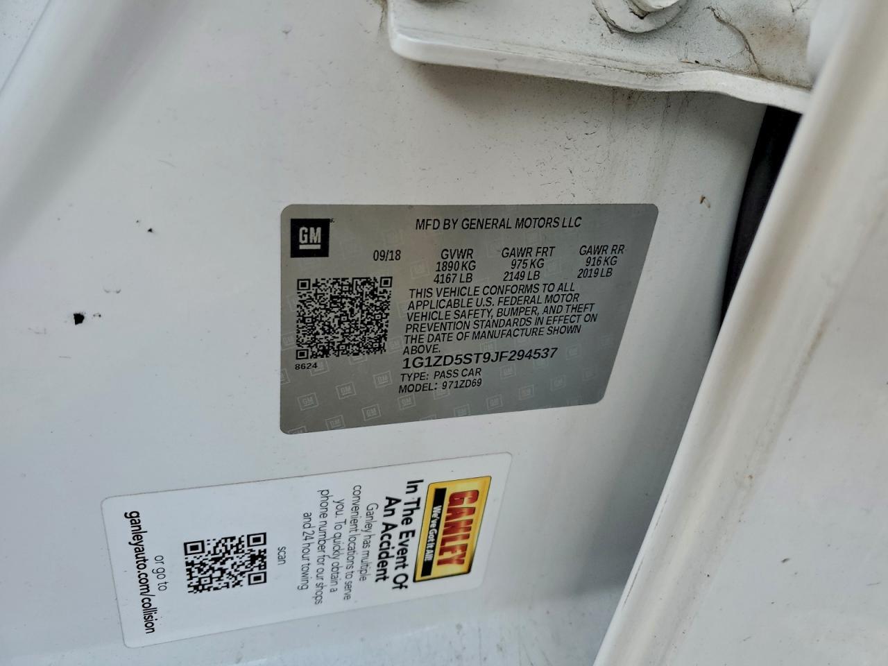 2018 Chevrolet Malibu - zdjęcie 12