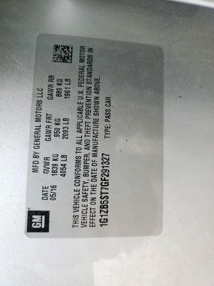 2016 Chevrolet Malibu Ls - zdjęcie 12