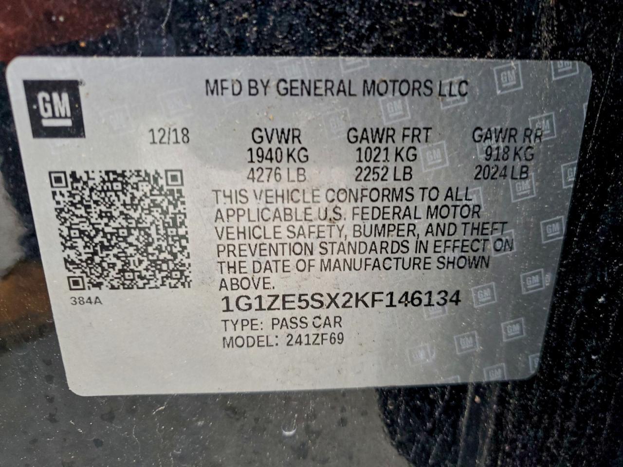 2019 Chevrolet Malibu - zdjęcie 13