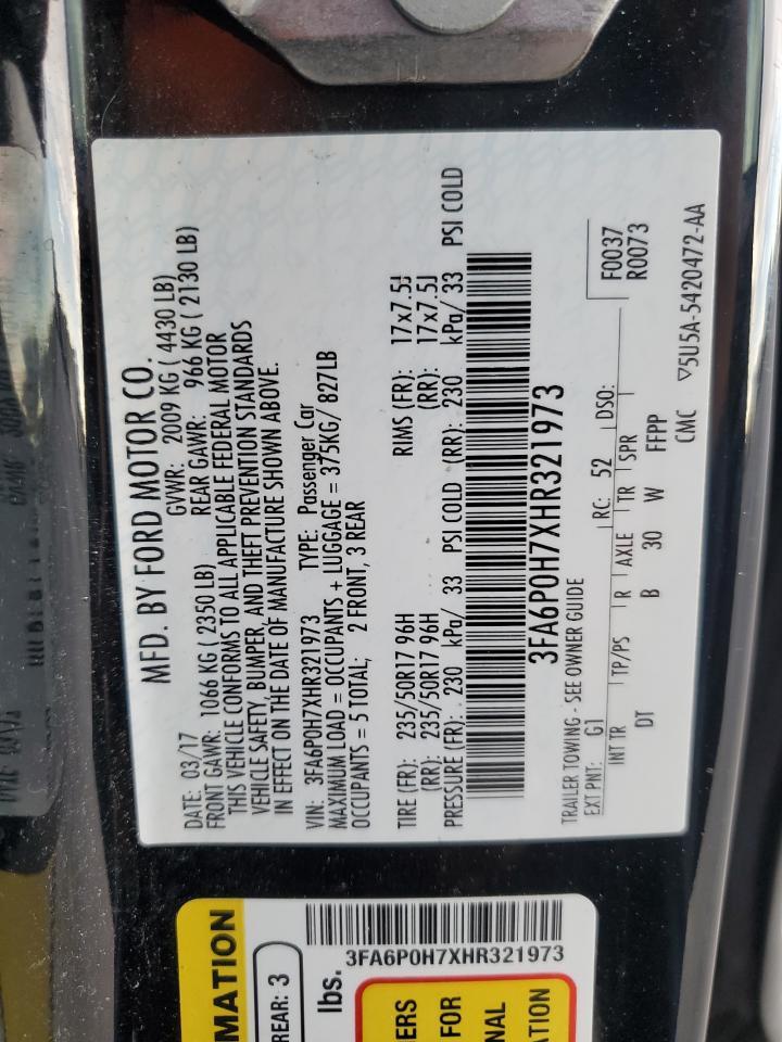 2017 Ford Fusion Se - zdjęcie 12