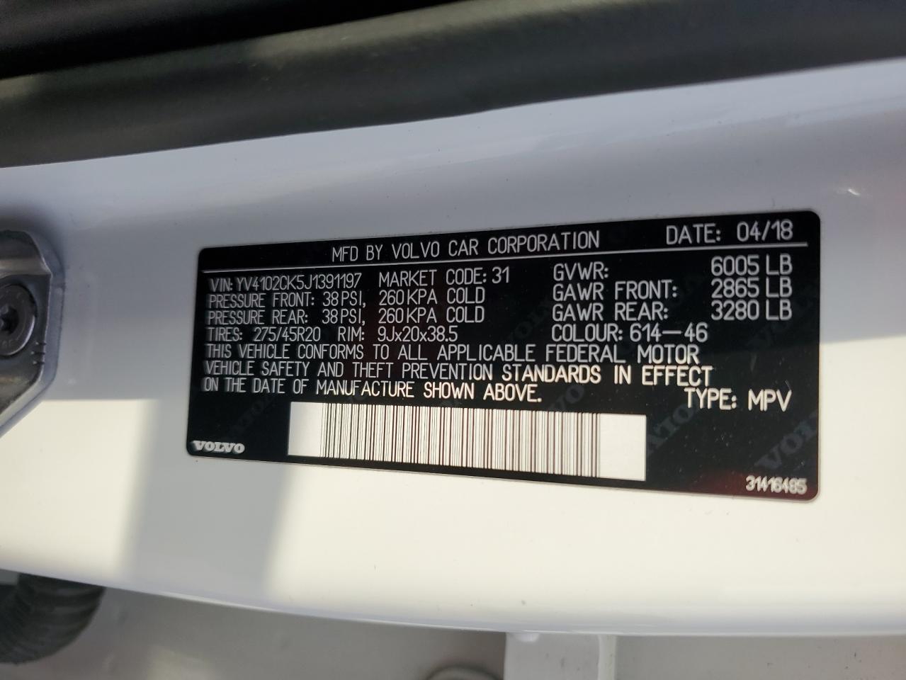 2018 Volvo Xc90 T5 - zdjęcie 14