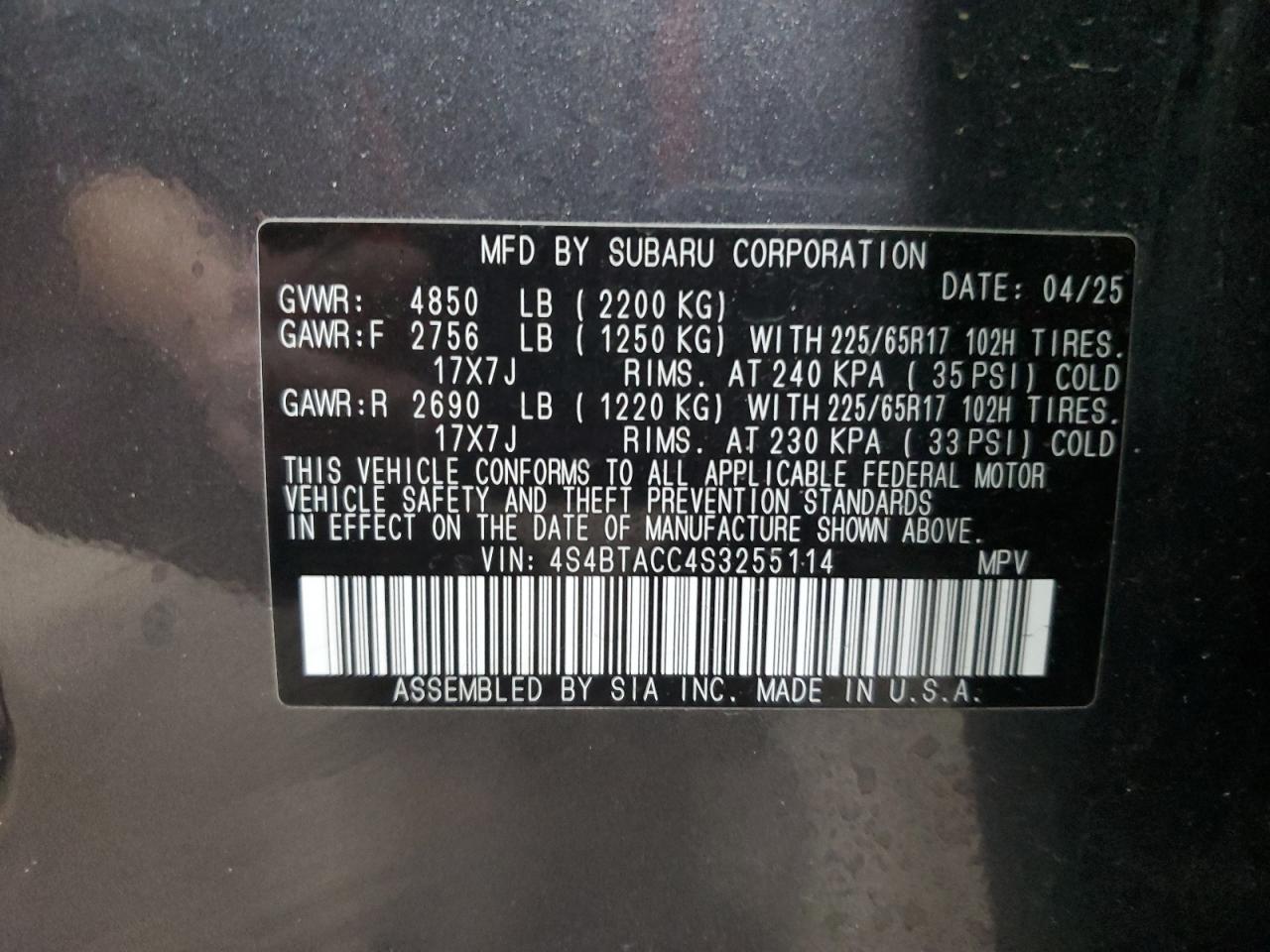 2025 Subaru Outback Premium - zdjęcie 12