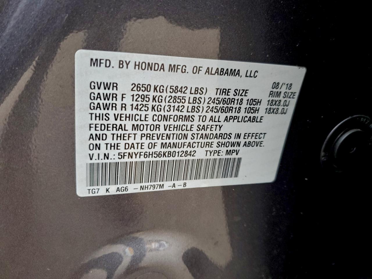 2019 Honda Pilot - zdjęcie 13
