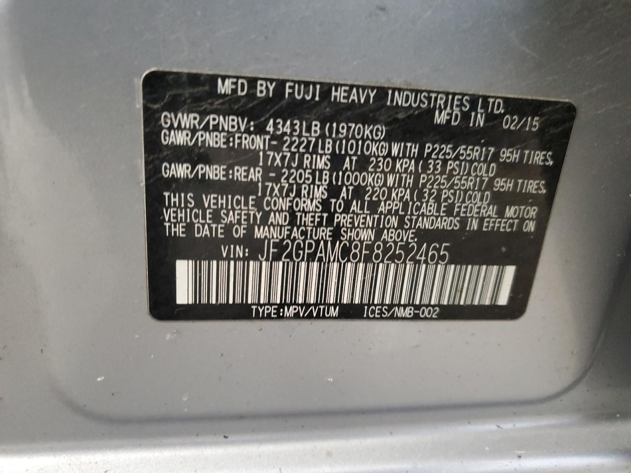 2015 Subaru XV - zdjęcie 12