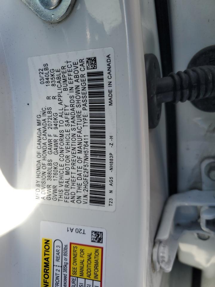 2022 Honda Civic - zdjęcie 12