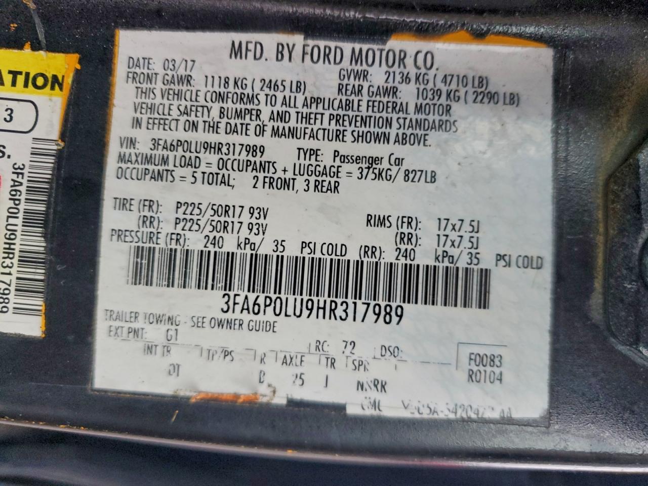 2017 Ford Fusion - zdjęcie 12