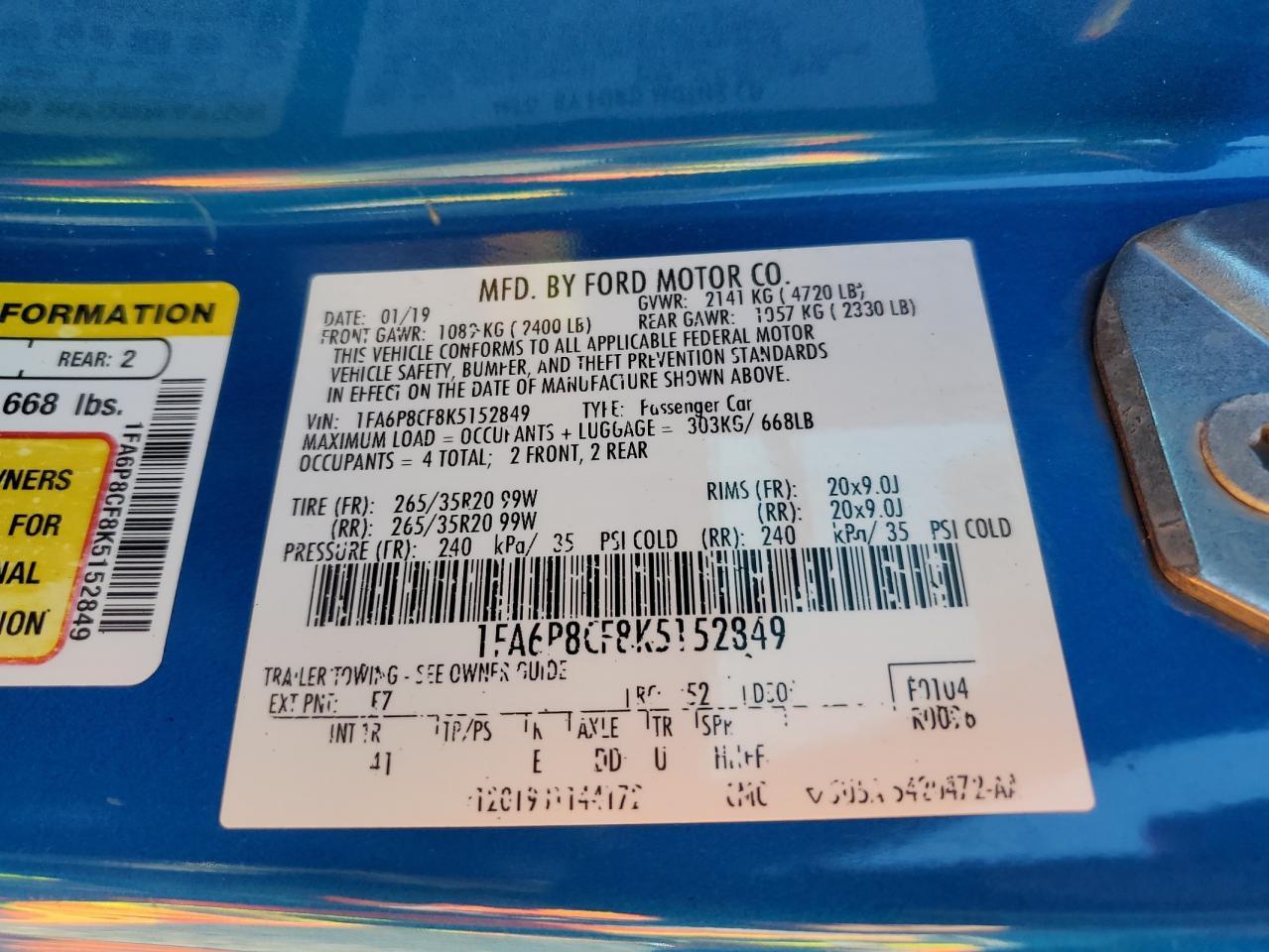 2019 Ford Mustang - zdjęcie 12