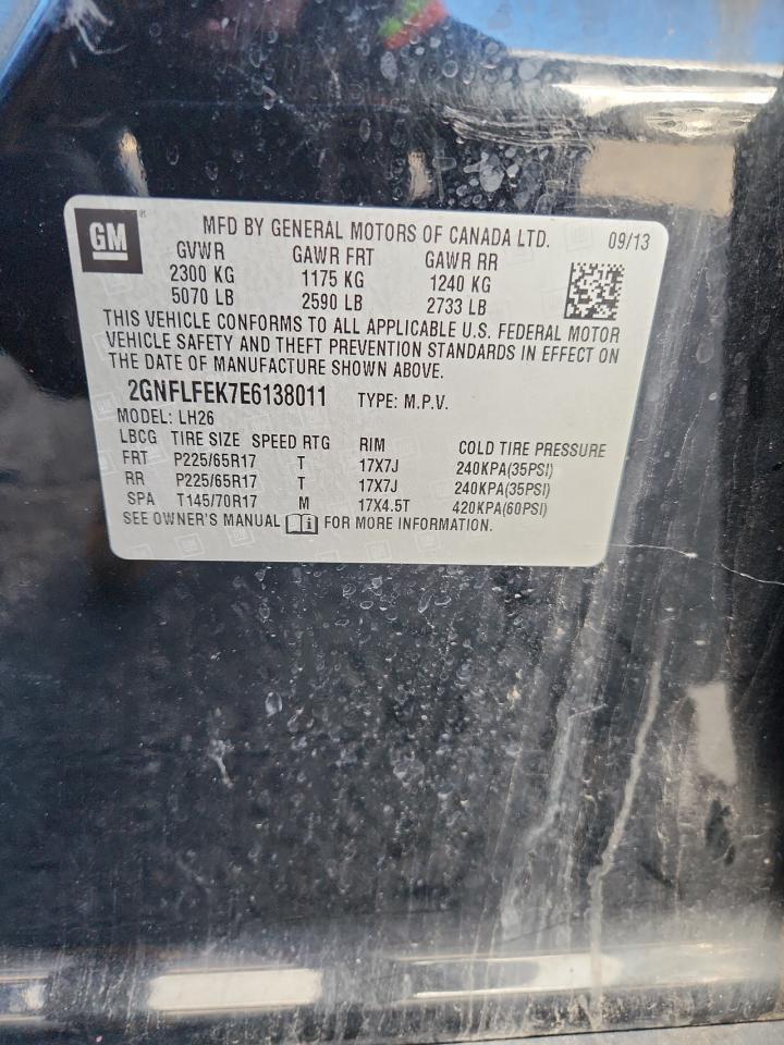 2014 Chevrolet Equinox Lt - zdjęcie 12