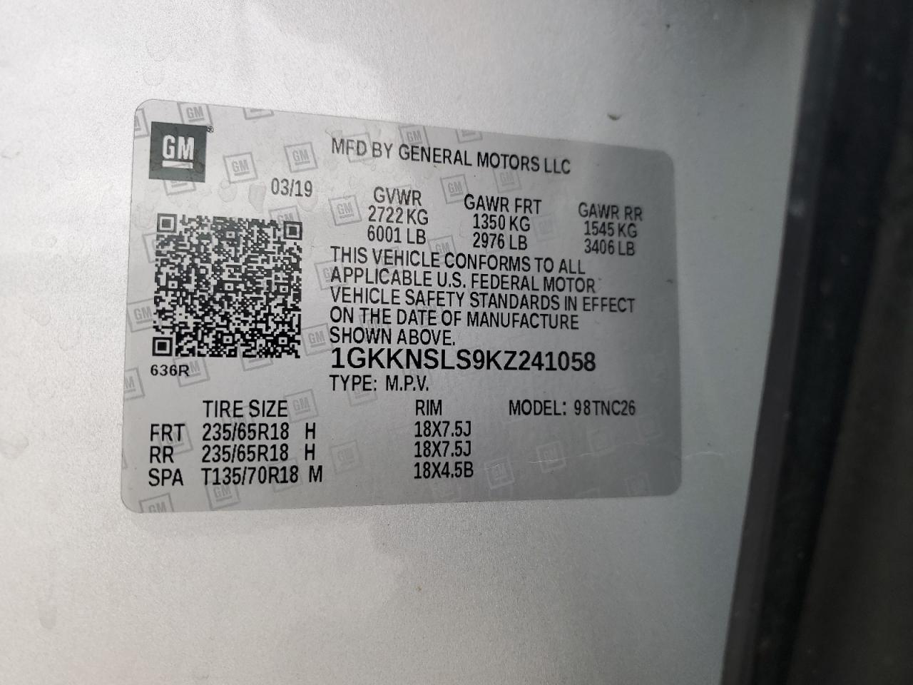 2019 GMC Acadia Sle - zdjęcie 13