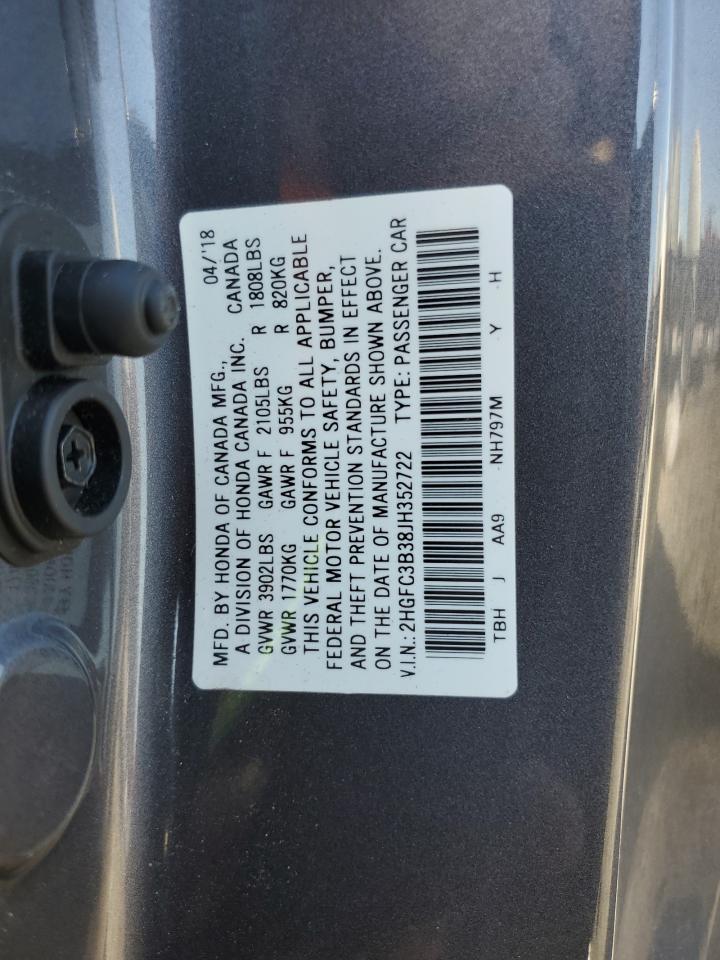 2018 Honda Civic Ex - zdjęcie 12