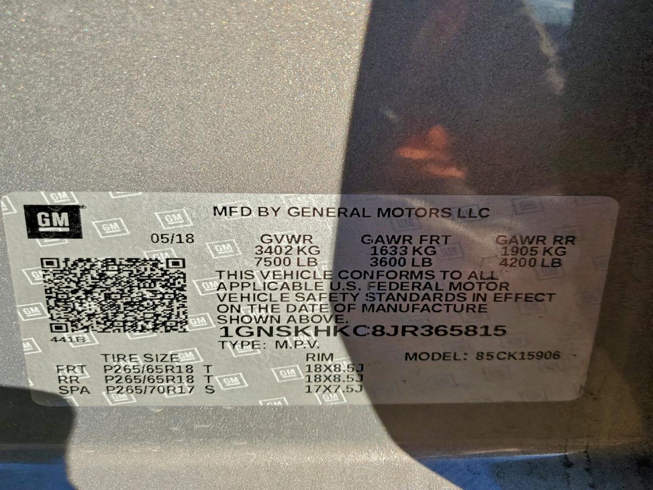 2018 Chevrolet Suburban - zdjęcie 13