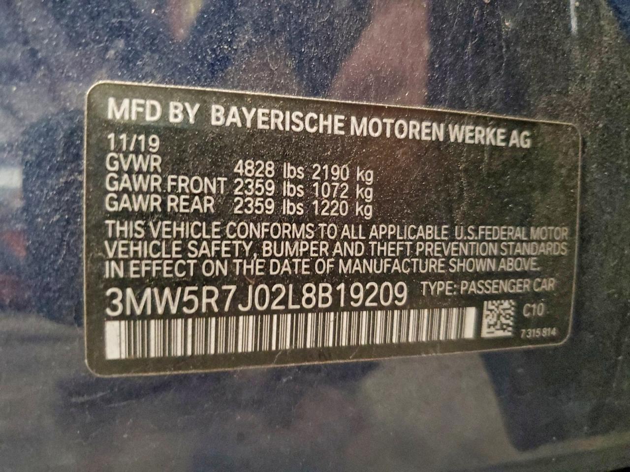 2020 BMW 330Xi - zdjęcie 12