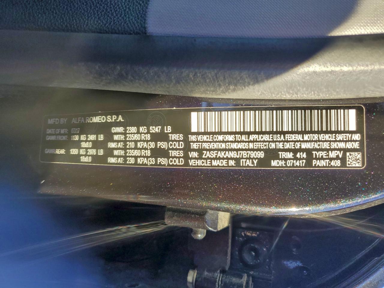 2018 Alfa Romeo Stelvio - zdjęcie 12