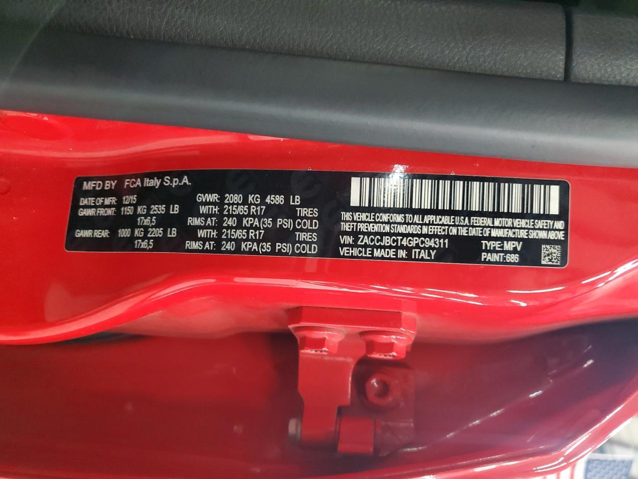 2016 Jeep Renegade Trailhawk - zdjęcie 13