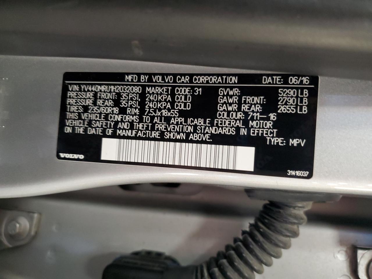 2017 Volvo XC60 - zdjęcie 14