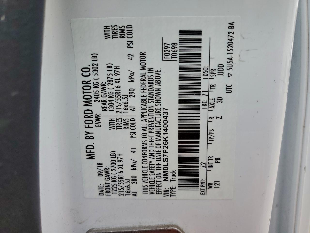 2019 Ford Transit - zdjęcie 13