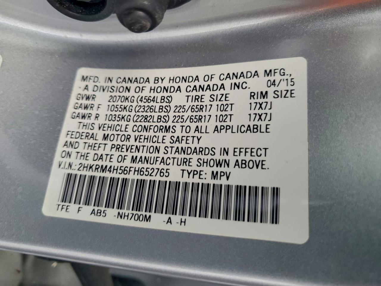 2015 Honda CR-V - zdjęcie 12