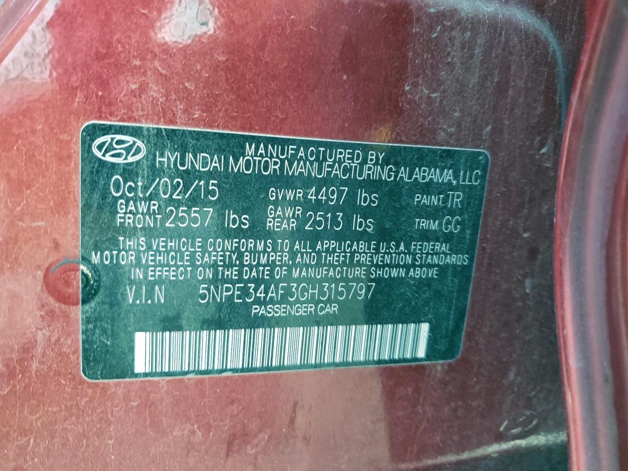 2016 Hyundai Sonata Sport - zdjęcie 12
