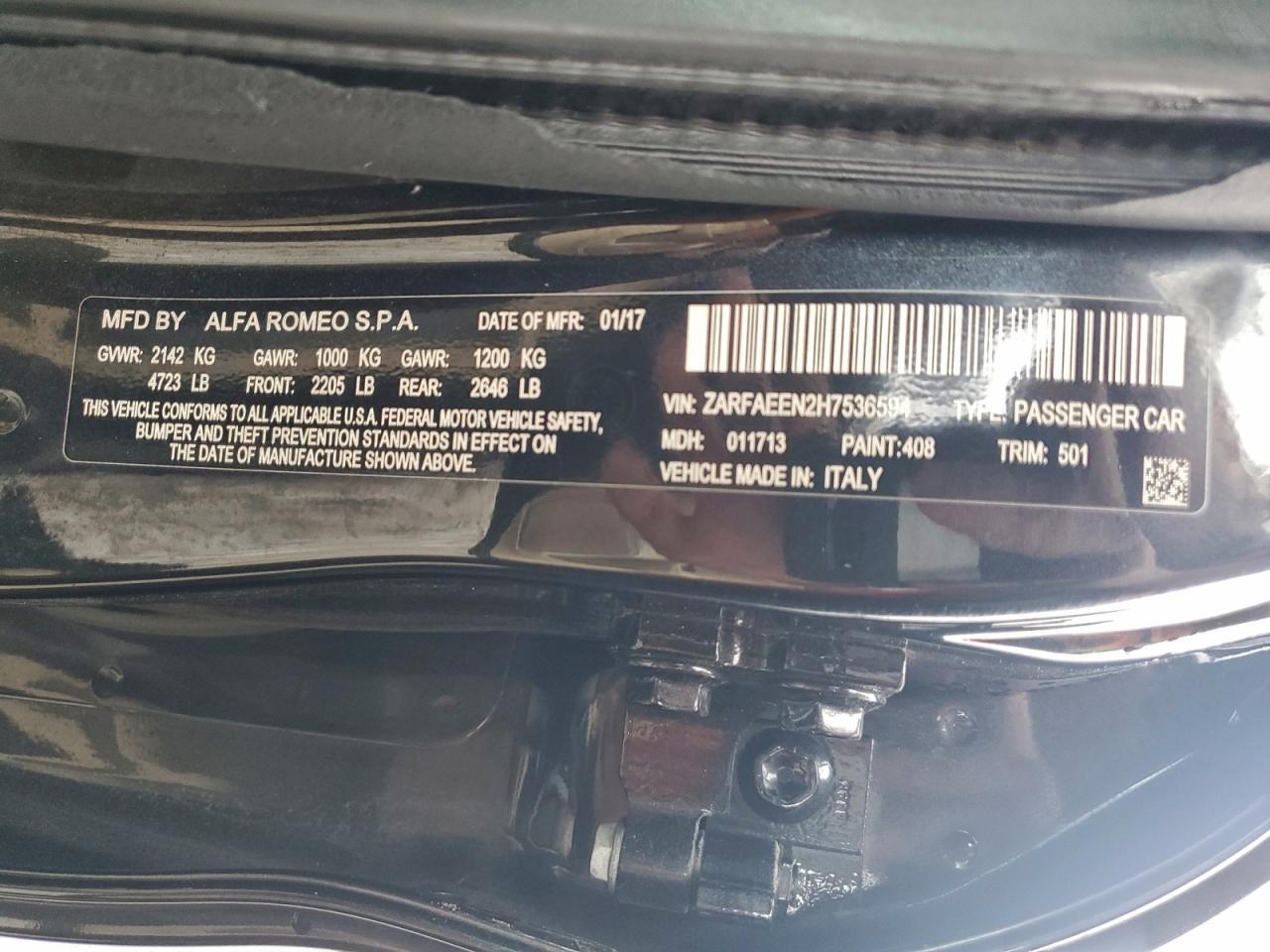 2017 Alfa Romeo Giulia Ti Q4 - zdjęcie 13