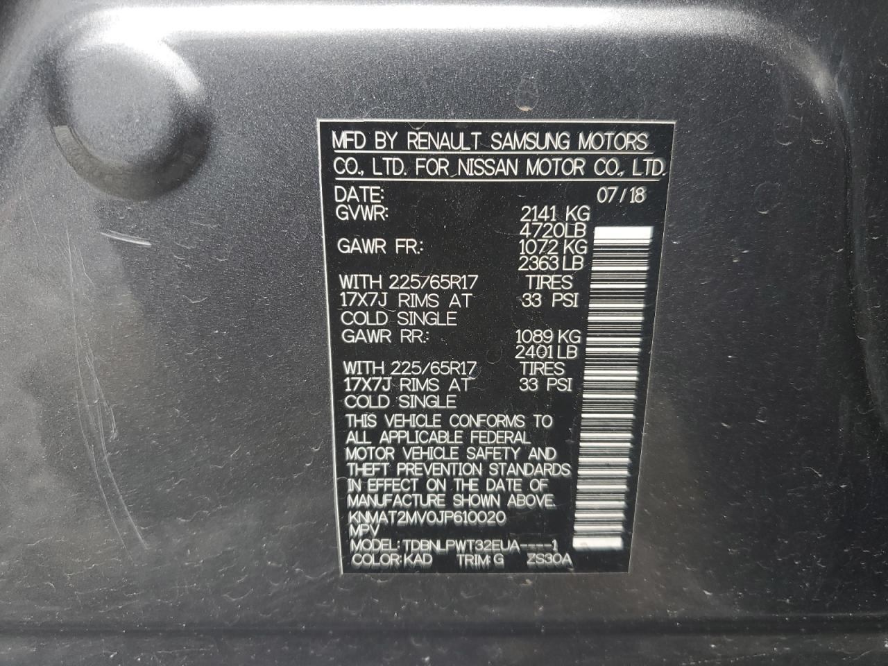 2018 Nissan Rogue S - zdjęcie 13