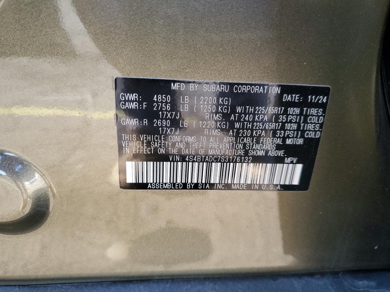 2025 Subaru Outback Premium - zdjęcie 13