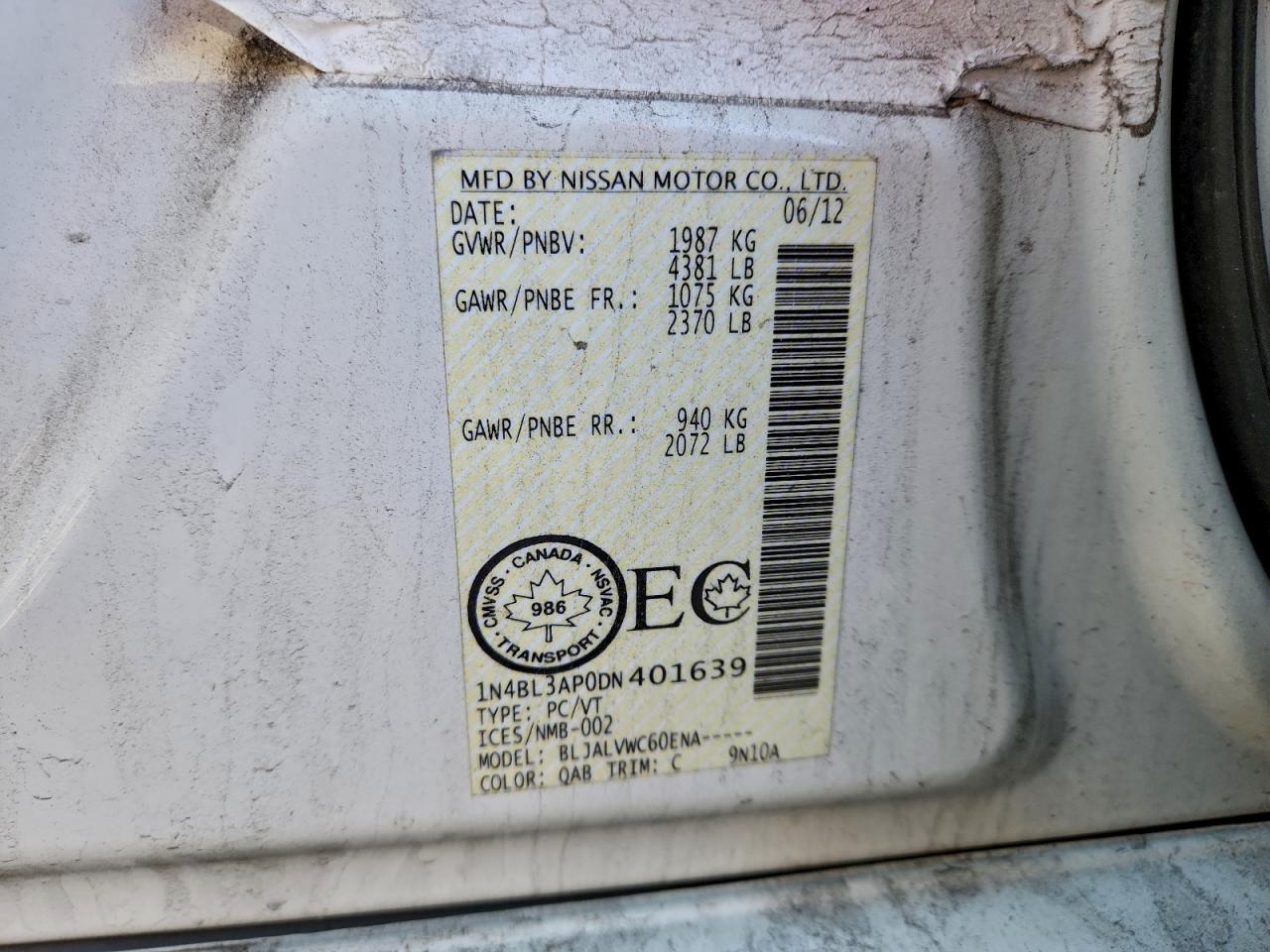 2013 Nissan Altima - zdjęcie 12