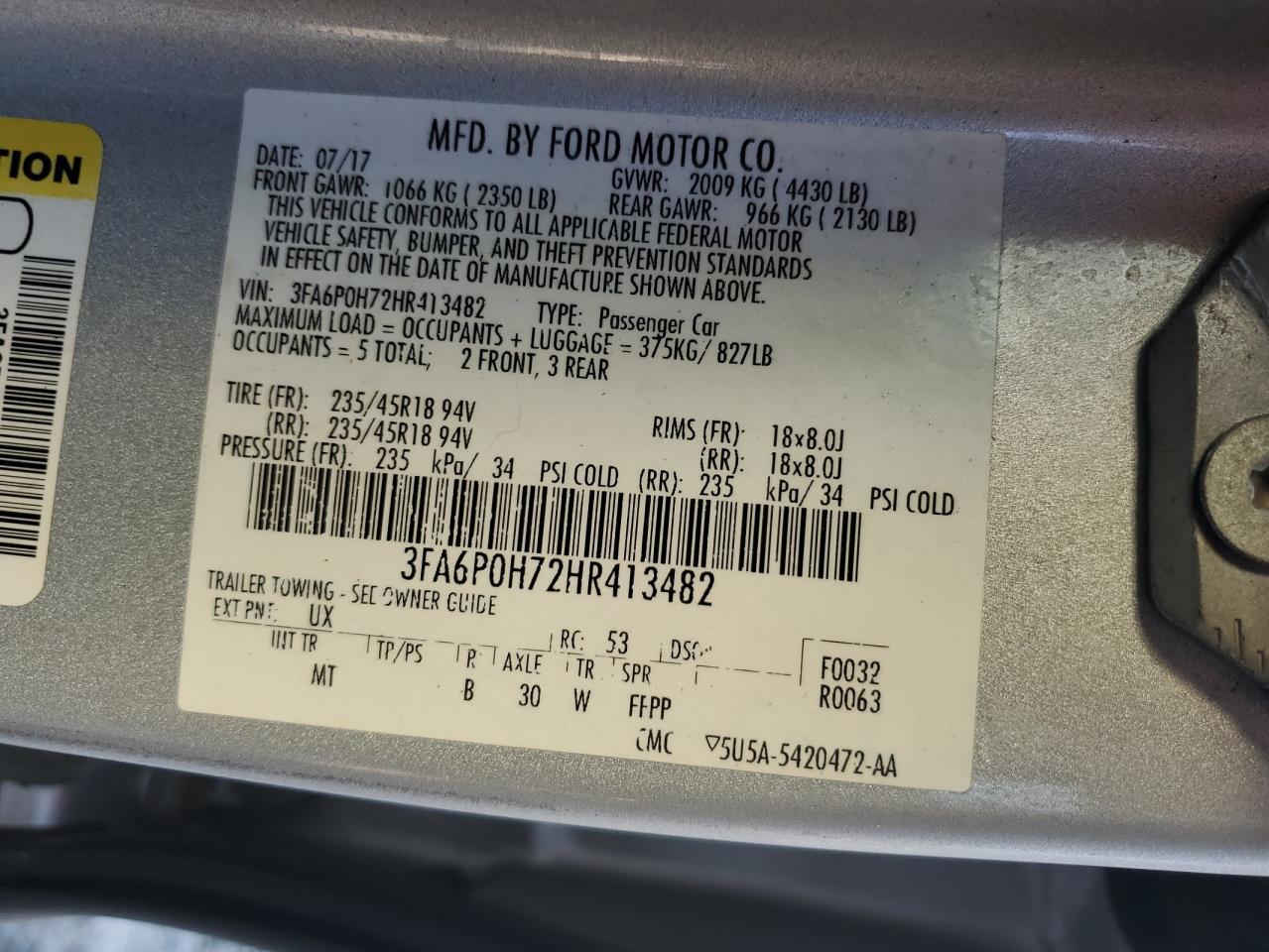 2017 Ford Fusion - zdjęcie 12