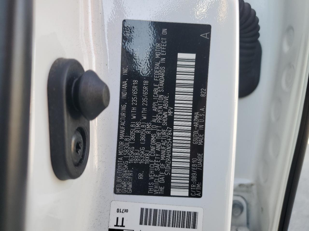 2022 Toyota Highlander - zdjęcie 14