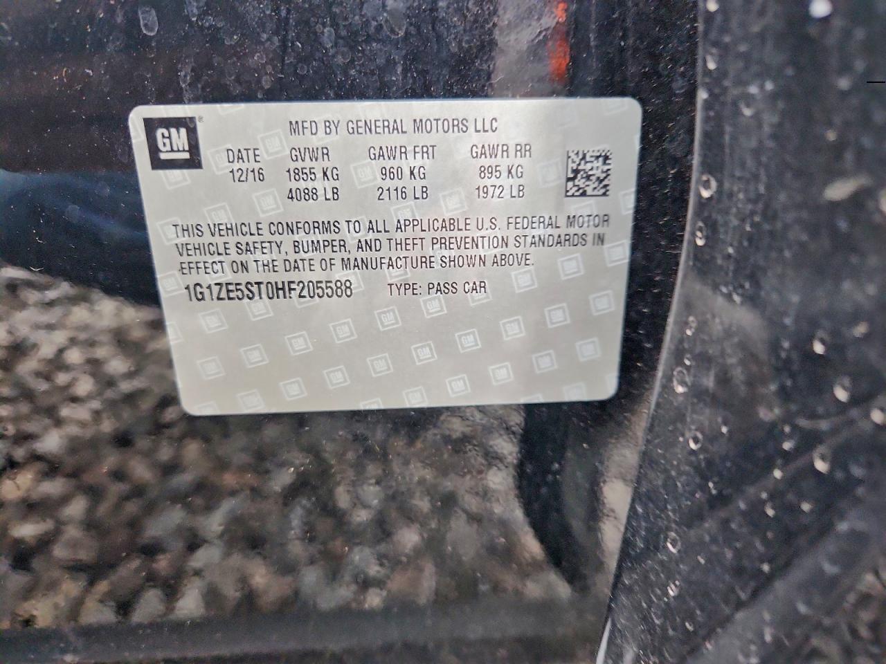 2017 Chevrolet Malibu Lt - zdjęcie 12