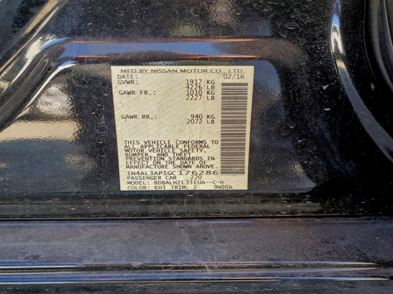 2016 Nissan Altima - zdjęcie 12