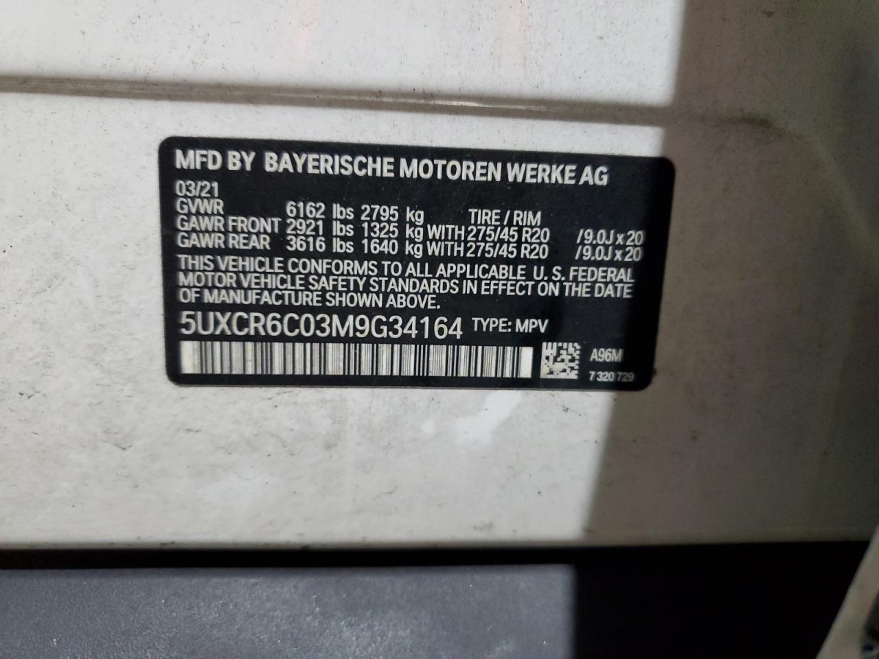 2021 BMW X5 xDrive40I - zdjęcie 14