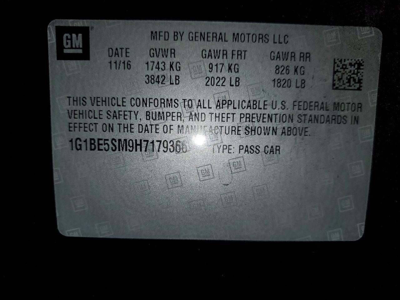 2017 Chevrolet Cruze - zdjęcie 12