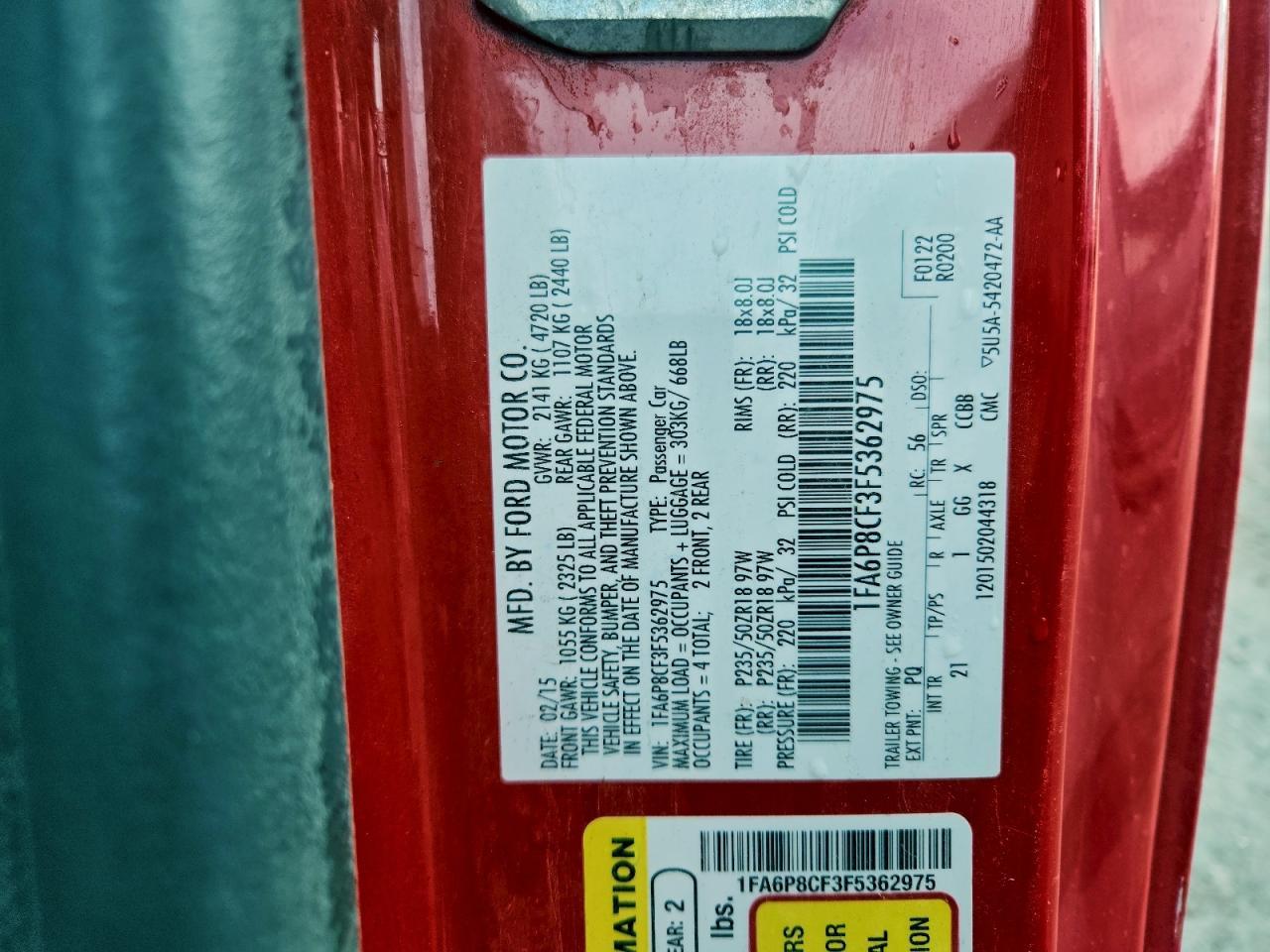 2015 Ford Mustang Gt - zdjęcie 13